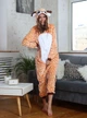 Піжама кігурумі Kigurumi Жіноча Олень Коричневий розмір XL 175-185 см (104041) - зображення 1