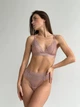 Жіночий комплект з мережива (пудровий колір, розір one size) - зображення 1