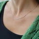 Серебряная тонкая цепь Цепочка круглая Снейк с насечкой серебро 925 покрыто родием 45 см 3.20 г 256р2/45 - изображение 2