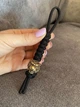 Темляк брелок из паракорда с Тигром из латуни ручного литья плетение с оплеткой - изображение 3