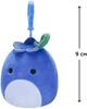 М'яка іграшка на кліпсі Squishmallows Чорниця Блубі 9 см (SQCP00147) - зображення 2