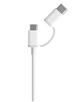 Кабель Mi 2-в-1 microUSB + type-c 1 метр белый - SJV4082TY - изображение 2
