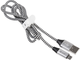 Kabel Tracer USB-A do micro-USB 1 m czarny/srebrny (TRAKBK46928) - obraz 2