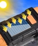Переносной ручной аккумуляторный фонарь на солнечной батарее TORCH HB-2678 с функцией повербанк Оранжевый (НФ-00008276o) - изображение 3