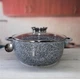 Казан - кастрюля EDENBERG EB-3977 22см 3.7 л с антипригарным гранитовым покрытием Серый (НФ-00006957) - изображение 5