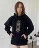 Худи унисекс Кен флис черный с вышивкой Орнамент р. 3XL (54) - изображение 8