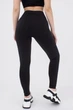 Спортивные бесшовные леггинсы с высокой талией Giulia LEGGINGS ENERGY S/M Black, дышащие, с моделирующим кроем, для фитнеса и йоги - изображение 4