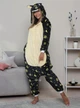 Піжама Кігурумі My Kigu Жіноча Єдиноріг Місячний Чорний Розмір M 155-165 см (107341) - зображення 1