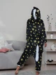 Піжама Кігурумі My Kigu Жіноча Єдиноріг Місячний Чорний Розмір M 155-165 см (107341) - зображення 3