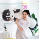 М'яка іграшка подушка My Kigu Хаскі Батон Антистрес Обіймашка Сіра 140 см (9017) - зображення 8