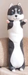 Мягкая игрушка подушка My Kigu Хаски Батон Антистресс Обнимашка Серая 100 см (9017) - изображение 8