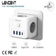 Сетевой Фильтр Тройник 7в1 LENCENT із швидкою зарядкою 3 розетки/3 USB/1TYPE-C - зображення 1