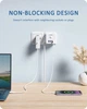 Сетевой Фильтр Тройник 7в1 LENCENT із швидкою зарядкою 3 розетки/3 USB/1TYPE-C - зображення 4
