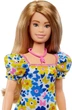 Кукла Барби Модница с синдромом Дауна в платье в цветочек Barbie Fashionistas Down Syndrome Floral Dress 208 (HJT05) - изображение 4