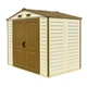 Сарай пластиковий StoreAll 245x168x220 см слонова кістка Duramax - зображення 2
