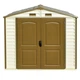 Сарай пластиковий StoreAll 245x168x220 см слонова кістка Duramax - зображення 3