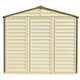 Сарай пластиковий StoreAll 245x168x220 см слонова кістка Duramax - зображення 6