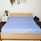 Простынь без резинки Поплин Cornflower 180*220 см Светло-Синий - изображение 1