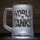 Бокал для пива з гравіюванням World of Tanks, матовий c полосками для губ 2 - зображення 3