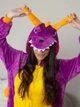 Пижама Кигуруми My Kigu Женская Дракон Спайро Фиолетовый Размер XL 175-185 см (102541) - изображение 5