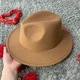 Шляпа Федора унисекс с устойчивыми полями FeltHat капучино - изображение 2