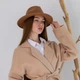 Шляпа Федора унисекс с устойчивыми полями FeltHat капучино - изображение 3