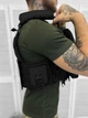 Тактическая плитоноска из Cordura 1000D с системой быстрого сброса подсумками Black - изображение 2