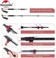 Трекинговая палка Naturehike NH20DS003 135 см Черный/красный (6927595746233) - изображение 2