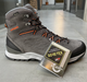 Ботинки трекинговые Lowa Explorer Gtx Mid 42.5 р, Grey/ flame (серый/оранжевый), легкие туристические ботинки - изображение 4