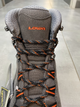 Ботинки трекинговые Lowa Explorer Gtx Mid 43.5 р, Grey/ flame (серый/оранжевый), легкие туристические ботинки - изображение 7