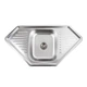 Кухонна мийка із сушкою з нержавіючої сталі Platinum 9550В ДЕКОР 950x500x180(0,8/180 мм) - зображення 1