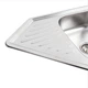 Кухонна мийка із сушкою з нержавіючої сталі Platinum 9550В ДЕКОР 950x500x180(0,8/180 мм) - зображення 6