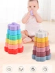 Тактильная пирамидка Y1 Цветочки прорезыватель игрушка для развития моторики n-11880 - изображение 3