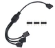 Кабель Спліттер 5V 3PIN ARGB LED Strip Connector 1 -> 3 подовжувач 30см (788225944-1) Чорний - зображення 1