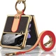 Кожаный чехол GKK with ring and strap для Samsung Galaxy Z Flip4 Brown - изображение 2
