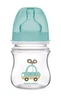 Пляшка з широким отвором антиколікова Easystart Кольорові звірята 120 мл Canpol babies Блакитна (5903407352053) - изображение 1