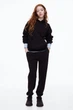 Джоггеры для девочки черные H&M 140см (400093672) - изображение 4