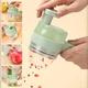 Ручний подрібнювач для овочів 4в1 Food Chopper Овочерізка електрична - зображення 5
