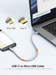 Кабель CableCreation CC0757 microUSB to USB Type-C 0.2м - изображение 4