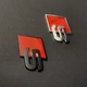 Значок audi S red chrome/black - зображення 3