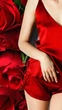 Комплект із натурального шовку топ + шорти Iconic Rouge – червоний (XS) - зображення 4