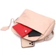 Модная женская сумка кросс-боди из натуральной кожи GRANDE PELLE Пудровый для городской стильной жизни (bg116fash94) - изображение 8