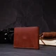 Компактный кошелек из натуральной кожи без застежки GRANDE PELLE 11661 Коричневый - изображение 7