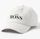 Кепка Унисекс Malfini с принтом Papa boss для папы Белый - изображение 1