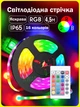 Світлодіодна вологостійка самоклейна стрічка Nazim Rainbow Light з пультом ДУ і блоком живлення - зображення 1