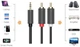 Kabel Ugreen AV102 AUX 3.5 mm TRS-RCAx2 M / M 3.0 m Black (6957303815128) - obraz 3