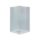 Набор: Lidz душевая кабина Wawel SC80x80.SAT.LOW.FR, стекло Frost 4 мм + поддон Mazur - изображение 1