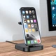 Бездротова зарядна станція - підставка HOCO CW43 Graceful 3-in-1 charger Black - зображення 4