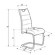 Стілець K-211 Halmar 42x97x60 (V-CH-K211-KR) 031092 - зображення 2