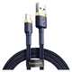 Дата кабель USB 2.0 AM to Lightning 1.0m 2.4A Cafule Blue-Gold Baseus (CALKLF-BV3) - изображение 1